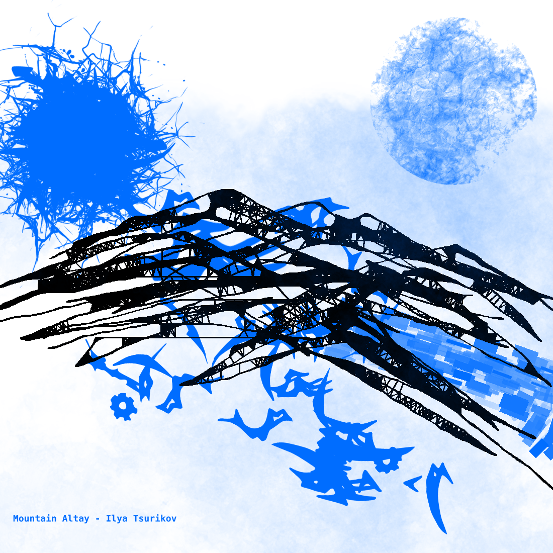 Художник Цуриков Илья Горный Алтай Цифровое Искусство / Artist Tsurikov Ilya Mountains Altay - Digital Art - Picture