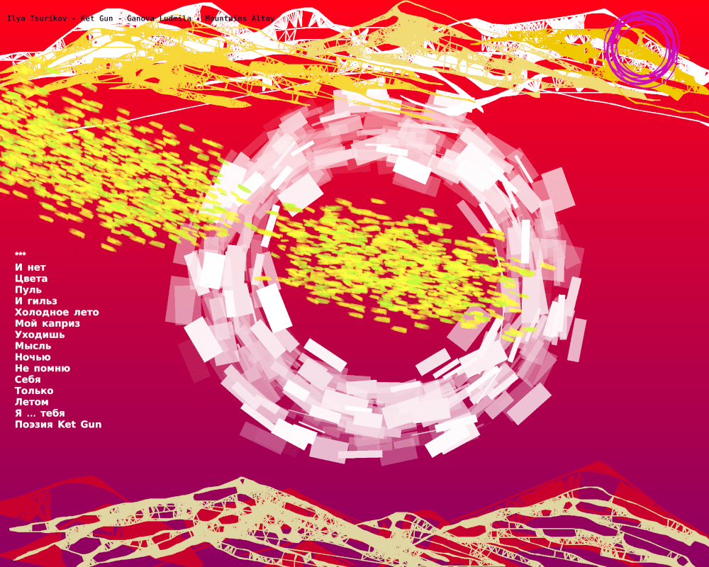 Modern Art - Abstraction Paintings of 21 century series «The Creation of the World» Writer Ganova Ludmila, Poet Ket Gun, Artist Ilya Tsurikov